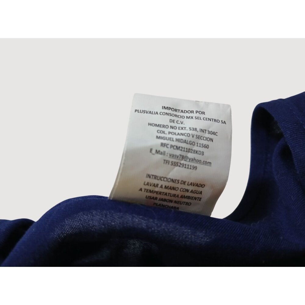 Ganesha Collection Navy Blue Embroidered Dress XXL 100% Viscose India Travel - Picture 6 of 14